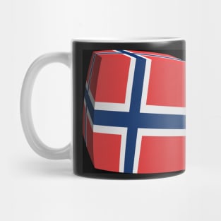 Norwegian Flag cubed. Mug